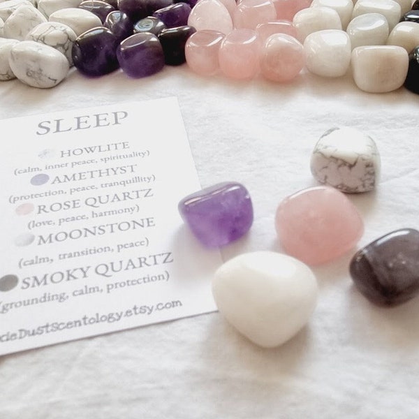 Crystals for sleep Sleep Crystal Set Sleep crystals Crystals for sleep Sleep natural crystals Sleep Gift Crystals for Insomnia Crystal kit