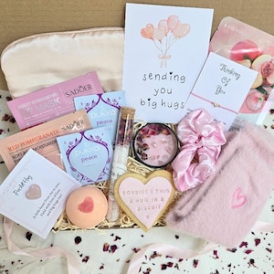 ABRAZO EN UNA CAJA - Caja de regalo personalizada Enviando abrazos Regalo de cumpleaños Regalo de autocuidado Regalo para buzón Agrega tu mensaje