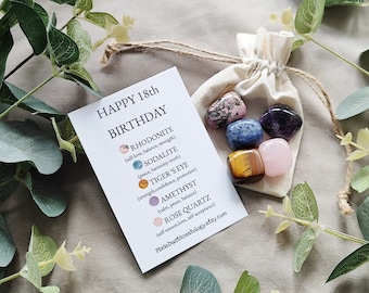 Crystals for 18th birthday Crystal set 18th birthday crystal gift Gemstones for 18th birthday Crystal for birthday 18th Birthday Gift