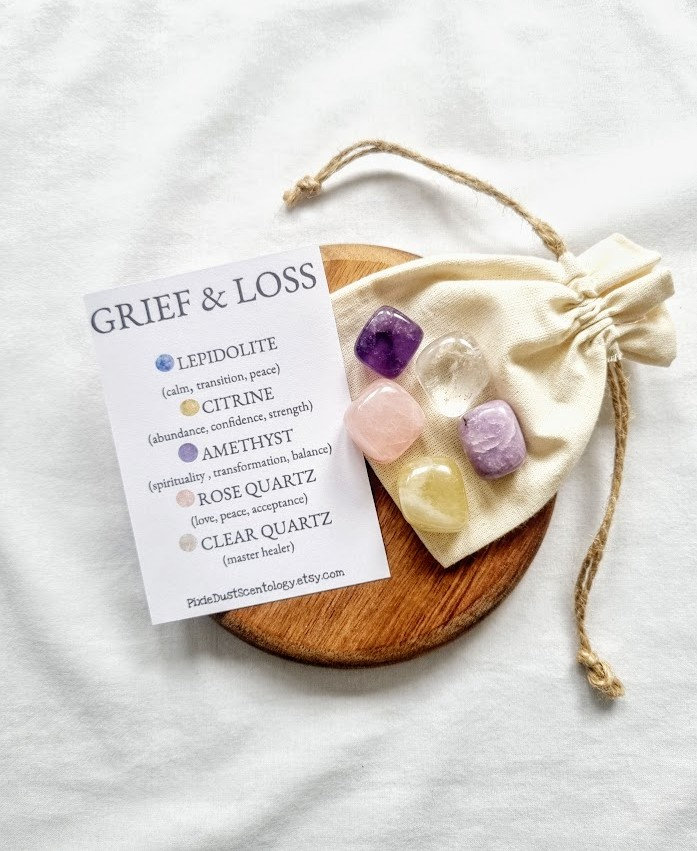 Crystals for Grief and Loss Crystal Set Healing Crystals Loss Etsy