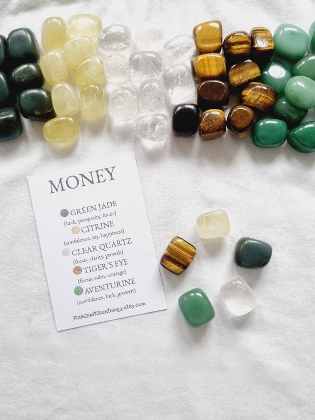 Crystals for Money Prosperity Gift Good Fortune Gift Abundance Gift