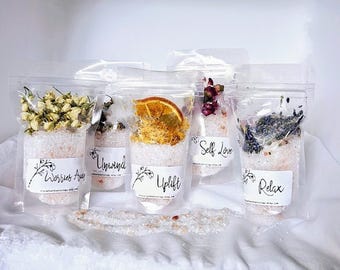 Spa Gift Set Relaxing Bath Salt Crystal Bath Salt Bath Salt Bath Salt Birthday Gift Natural Soak Salt Tube Favors Bath Salt Gift Set