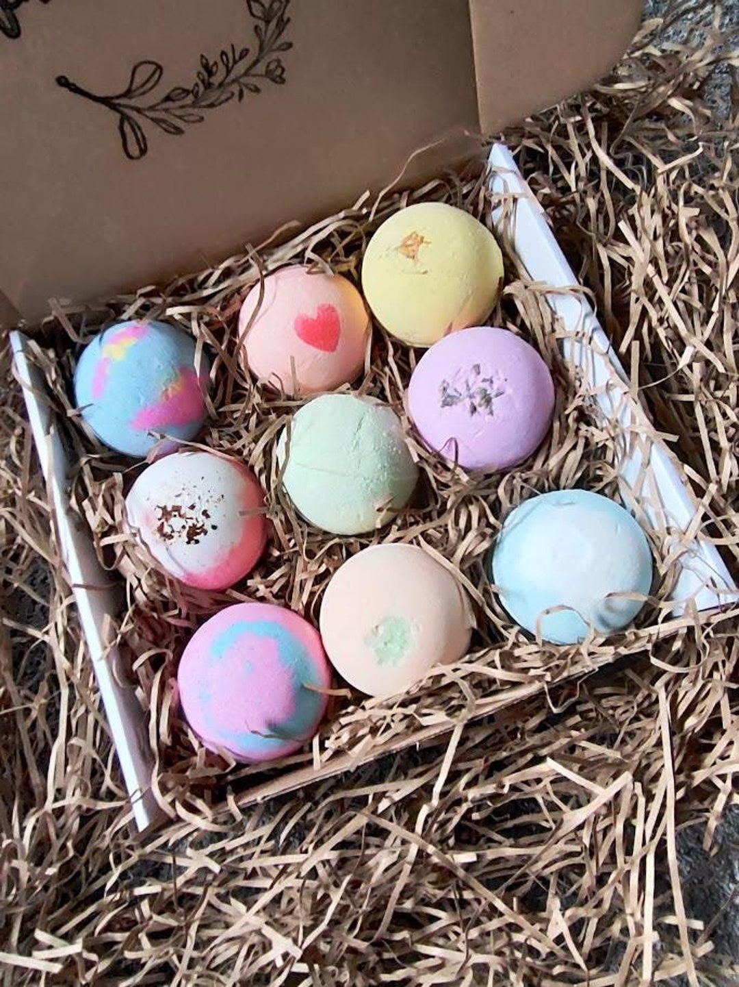 Bath Bombs Bath Bombs Gift Set Handmade Bath Bombs Fizzer Bombs Bath Set Pampering Gift Set Spa ...