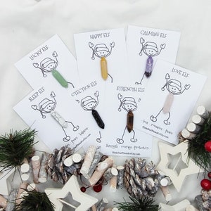 Câlin de poche de lutin de Noël cadeau de cristaux de poche de remplissage de bas de lutin mignon pour un ami