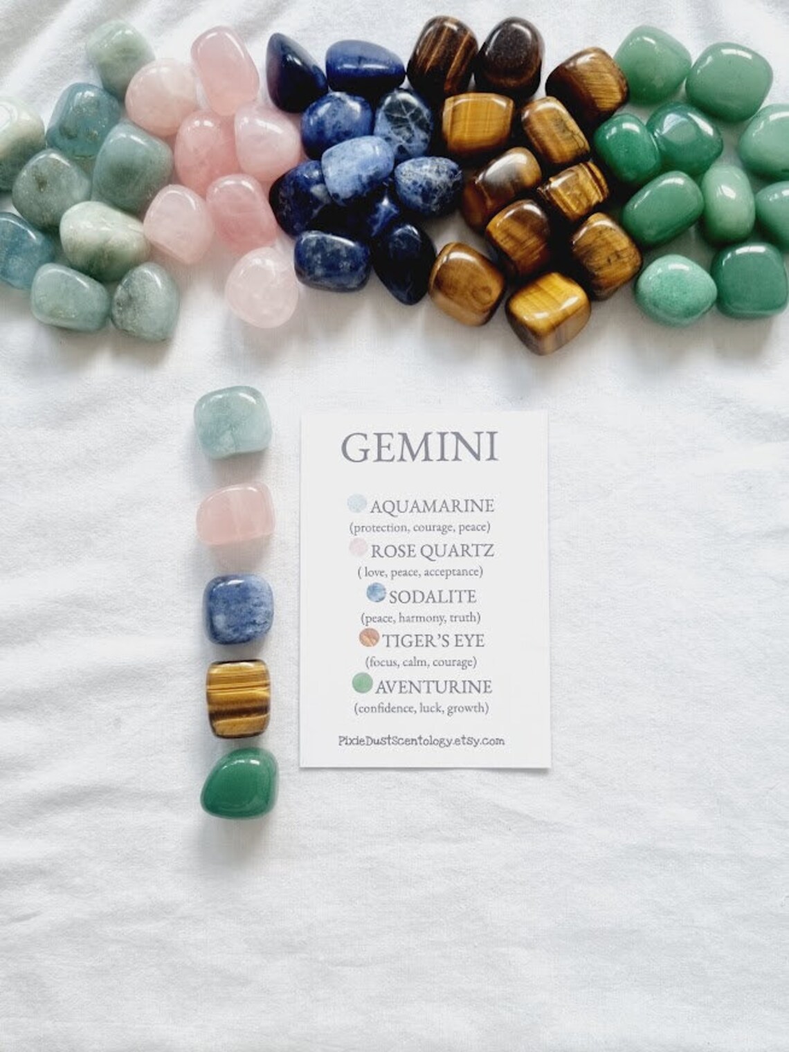 Crystals for Gemini Gemini Zodiac Gemini Crystals Set Zodiac Gift ...