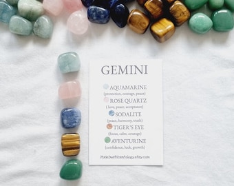 Kristalle für Zwillinge Zwillinge Sternzeichen Zwillinge Kristalle setzen Sternzeichen Geschenk Sternzeichen Kristall-Set Zwillinge Geschenk Astrologie Geschenk Hotroskop Steine Kristall