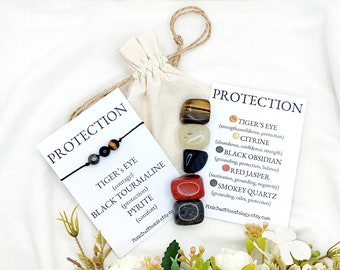 Crystals for Protection Protection Crystal Set Protection crystals Pocket crystals Protection Gift Crystal kit Crystal Gift Set Protection