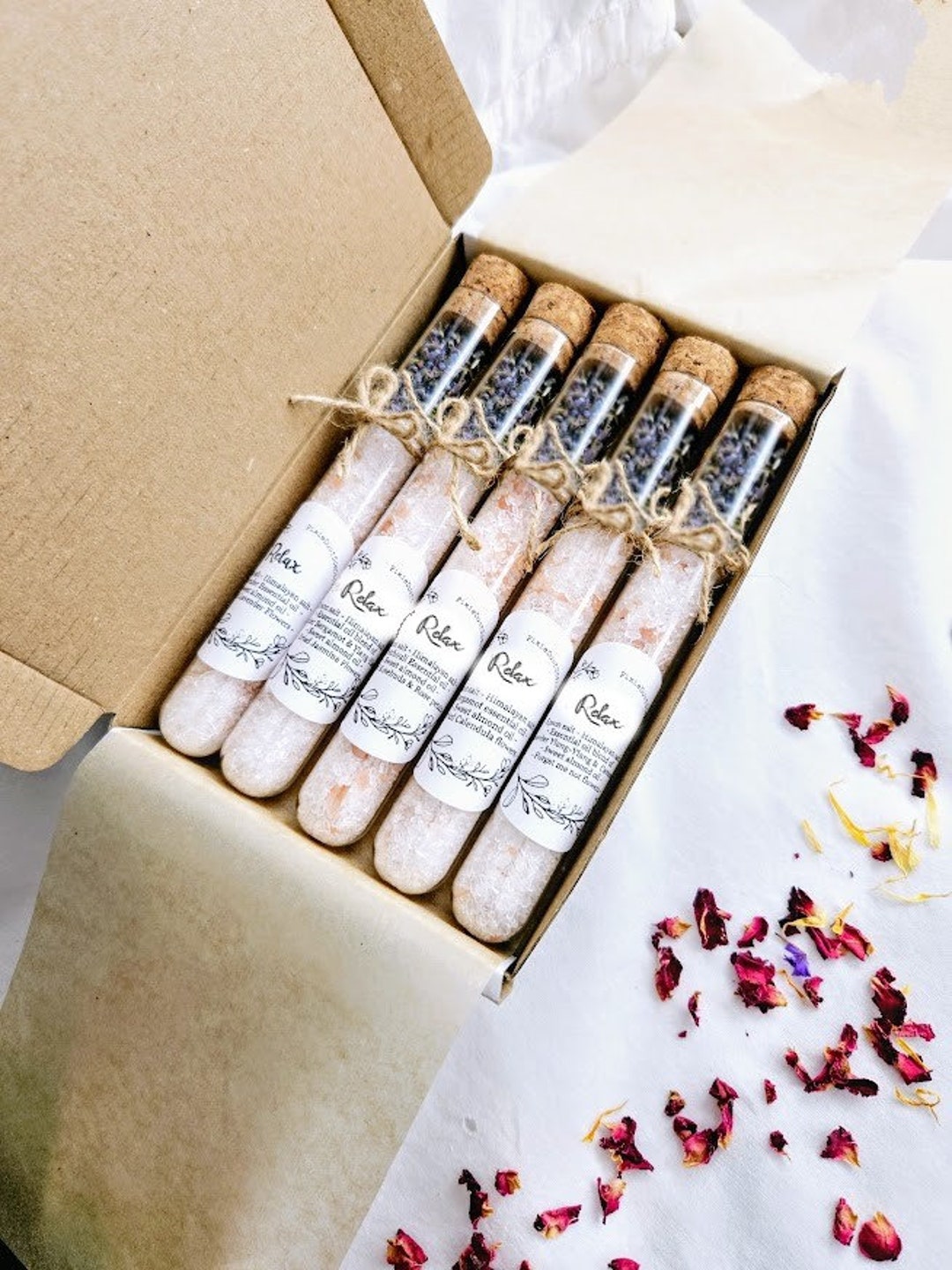 Bath Salts Tube Bath Salt Bath Salt Bath Salt Favors Spa Gift Natural ...