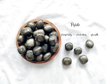 Pyrite Tumble Stone Pyrite Crystal Natural Pyrite Natural Crystals Pyrite tumble gemstone Meditation crystal Pyrite stone Pyrite