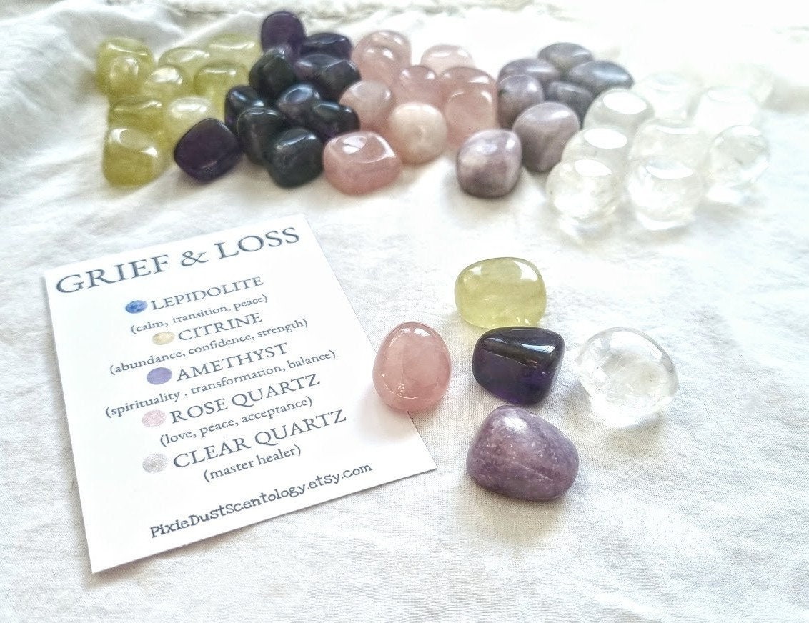 Crystals for Grief and Loss Crystal Set Healing Crystals Loss Etsy