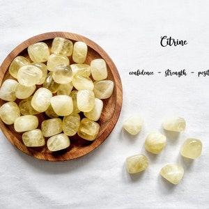 Citrine Tumble Stone Citrine Crystal Natural Citrine Natural Crystals Crystals Citrine tumble gemstone Meditation stone Citrine gift crystal