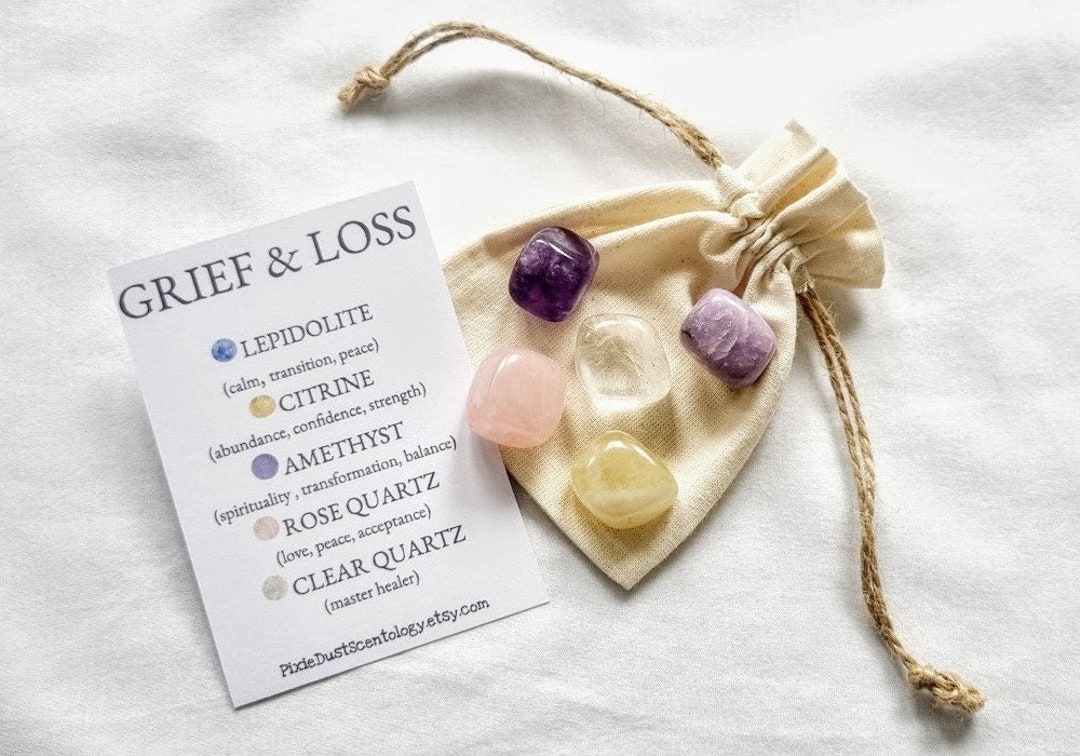 Crystals for Grief and Loss Crystal Set Natural Crystals Loss and Grief