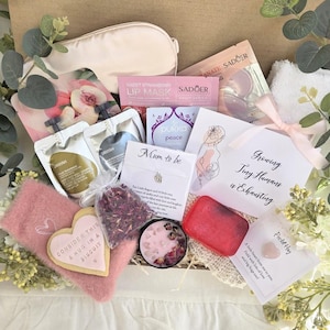 Caixa de presente para gravidez Cesta de gravidez Presente para mimar a mamãe Pacote de cuidados Presente de gravidez para ela Caixa de presente para nova mamãe Cesta Presente para mimar