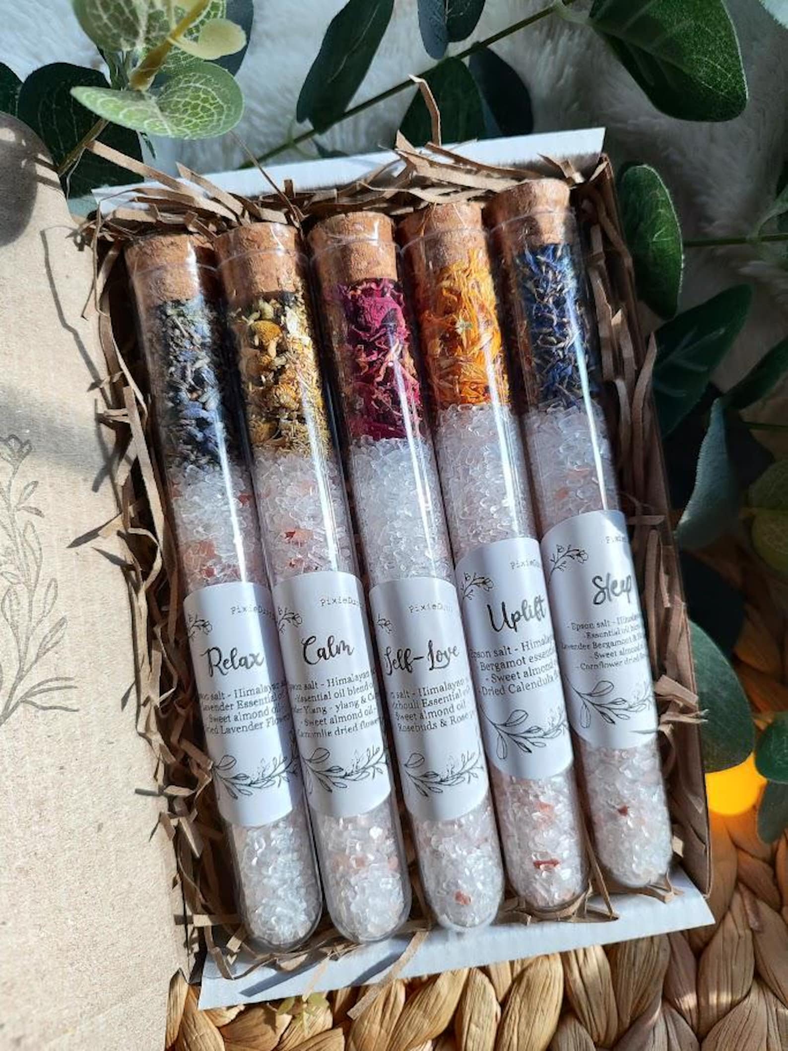 Bath Salts Gift Letterbox Gift Handmade Bath Salts Spa Gift for Her ...