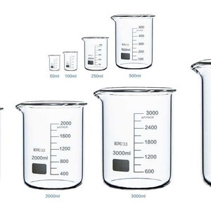 Borosilicate Glass Beakers Laboratory Glassware Beaker Sets Boro 3.3 Low Form