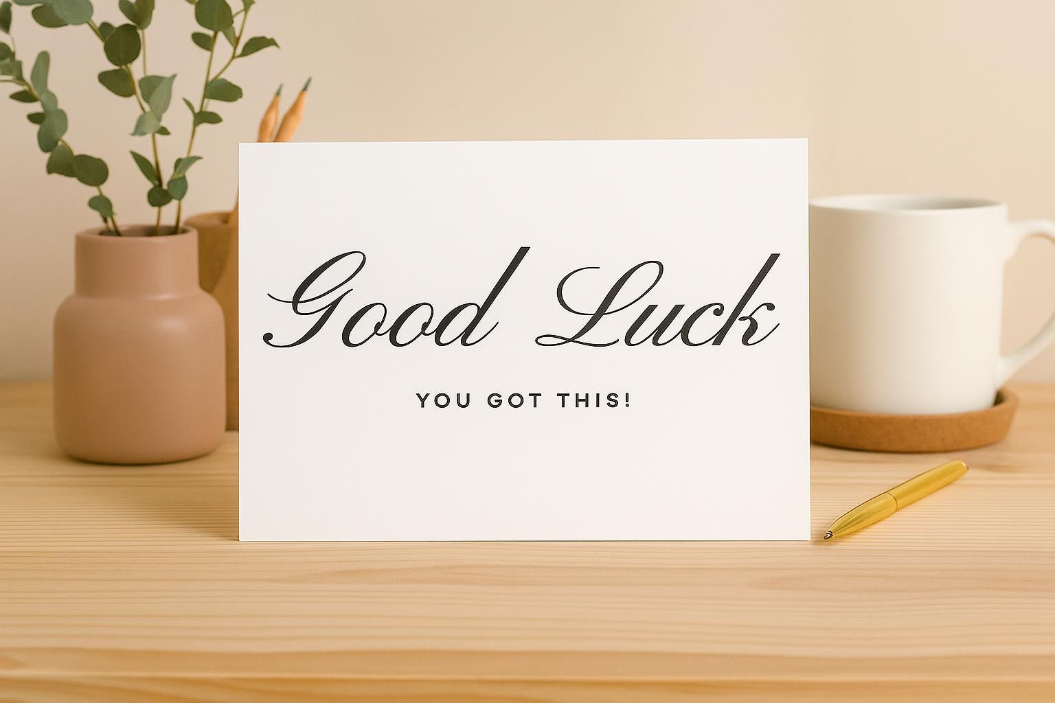 Printable Good Luck Card - Etsy
