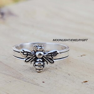 Bee Spinner Ring, Honeybee Ring, 925 Sterling Silver Ring, Handmade Ring, Statement Ring, Beautiful Ring, Worry Ring, Fitget Ring, Gifts,