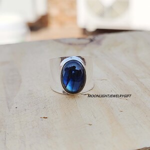 Labradorite Ring, 925 Sterling Silver Ring, Gemstone Ring, Statement Ring, Handmade Ring, Beautiful Ring, Anniversary Ring, Gifts For Her,