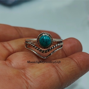 Turquoise ring, Gemstone ring, 925 sterling silver ring, Handmade Ring, Blue Turquoise Ring, Turquoise Jewelry, Statement Ring, Gift For Her