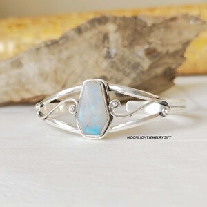 Moonstone Bangle, 925 Sterling Silver Bangle, Silver Bangle, Women Bangle, Gemstone Bangle, Beautiful Bangle, Handmade Bangle, Gift For Her,