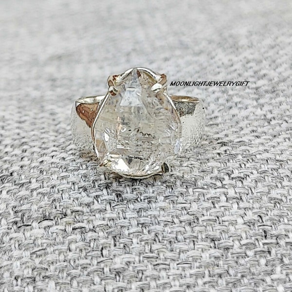Herkimer Diamond Ring,  925 Sterling Silver Ring, Gemstone Ring, Women Ring, Handmade Ring, Statement Ring, Beautiful Ring, Birthday Gifts,