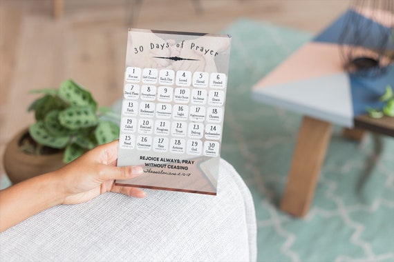 30 Day Printable Prayer Challenge | Prayer Tracker| Prayer