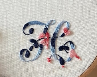 Custom Italic Monogram Handkerchiefs with Cursive Embroidered Phrases, Words, Letters, and Initials – Unique Gift