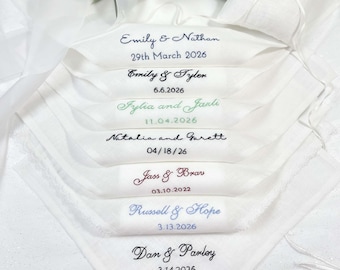 Custom Embroidered Handkerchief, Personalized Wedding Handkerchief, Keepsake with Your Handwriting, Personalized Pocket Square