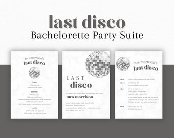 Last Disco Themed Bachelorette Party | Party Planning and Games | Bridal Bingo | Retro Silver Themed Bridal Shower