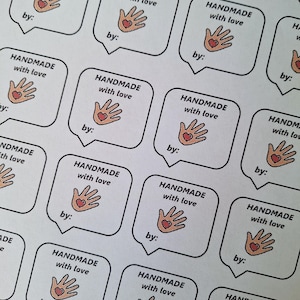 Druckbare Etiketten Handmade printable labels