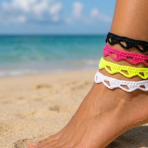 Crochet pattern for boho anklets