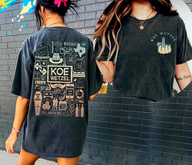 Koe Music Shirt Shirt Wetzel Tour 2023 Shirt Wetzel Country Etsy