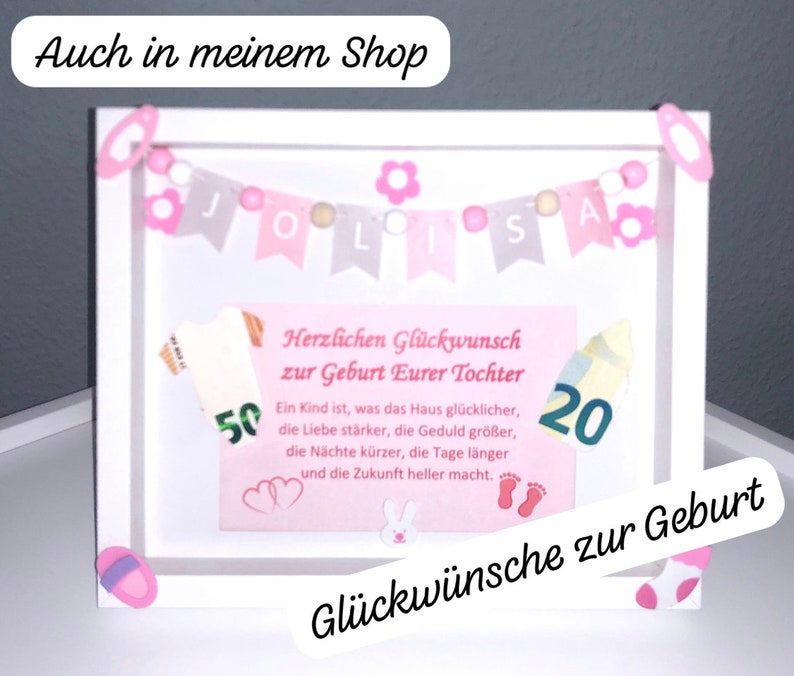 Girlande Geburtstag mit Altersangabe, personalisierte, Wimpelkette, Deko Bild 6