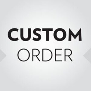May include: Black text on a gradient gray background reads "CUSTOM ORDER". The text is in a bold, sans-serif font. The background has a subtle gradient, transitioning from light to dark gray.