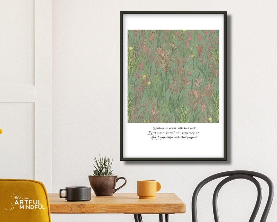FRAMED Nature Wall Art Print Wall Art Quote Inspirational Wall Art ...