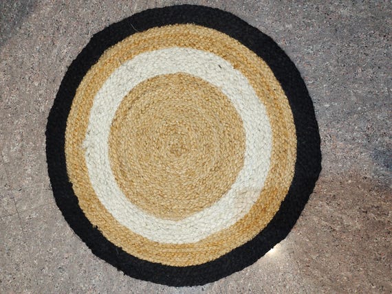Cotton Round Rug For Living Room Carpets Home Décor Yoga Mats 4x4 7x7 9x9 Feet Multicolor Pure Jute Round Rug Handmade