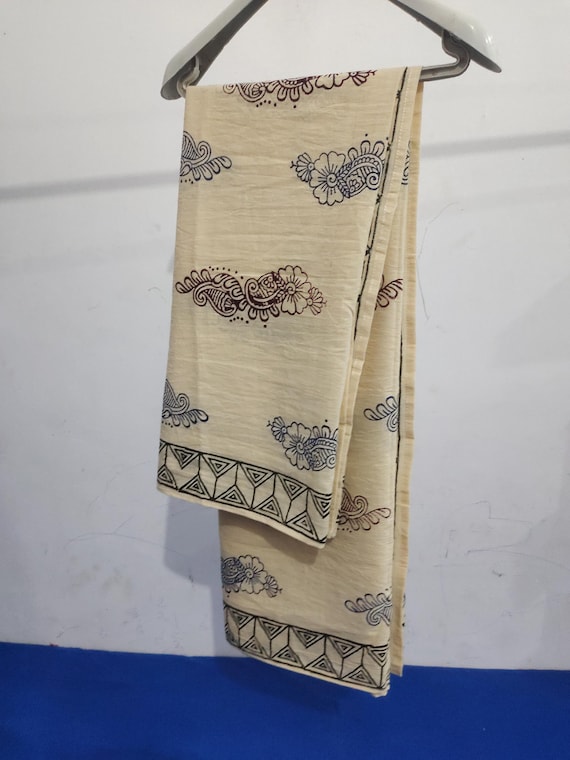 Hand Block Print Cotton Sarong Beach Cover-Up For Women A Casual Beach Or Resort Garment