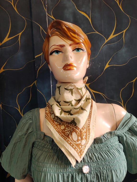 100% Cotton Bandana Bohemian Style Cotton Neck Scarf Boho Soft Cotton Bandana Neckerchief Handkerchief headband Square Scarf for Her for Him