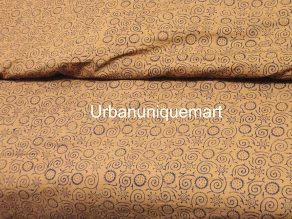 Hand Block Printed Cotton Duvet Cover Set: Bronze Boho Bedding