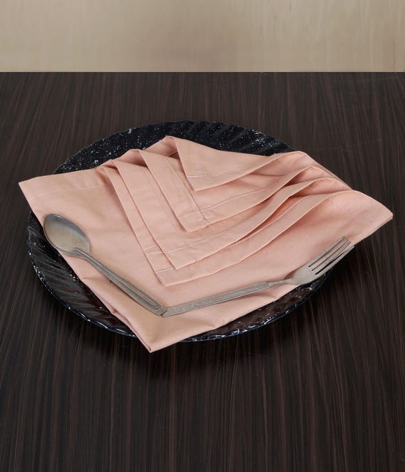 500 Pack Cotton Peach Napkins For Dinner Table Decor, Cloth Napkins Christmas Gift/Wedding/party Napkins