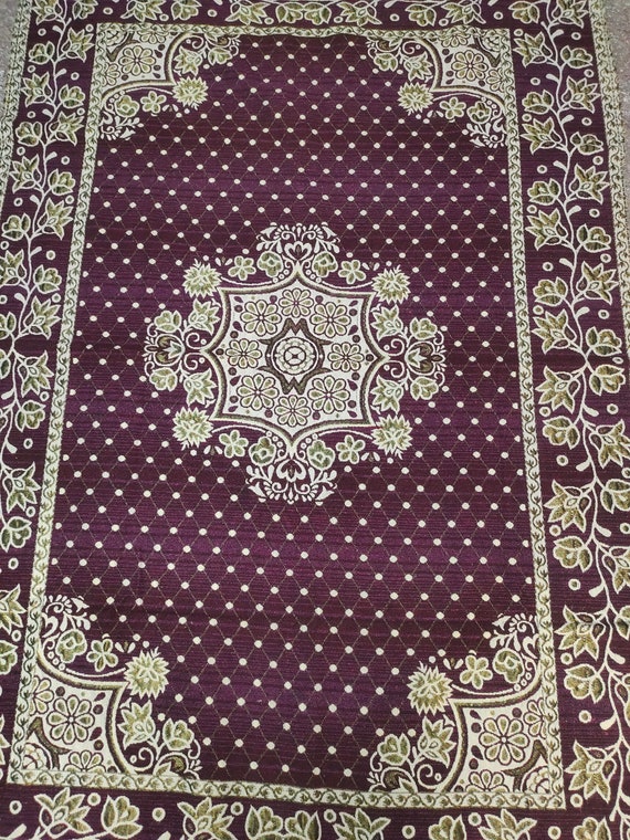 Pure Cotton Handmade Carpet For Living Room Rugs Floormate For bedroom Marron Color Digital Printed Indian Carpet size  5X7 feet
