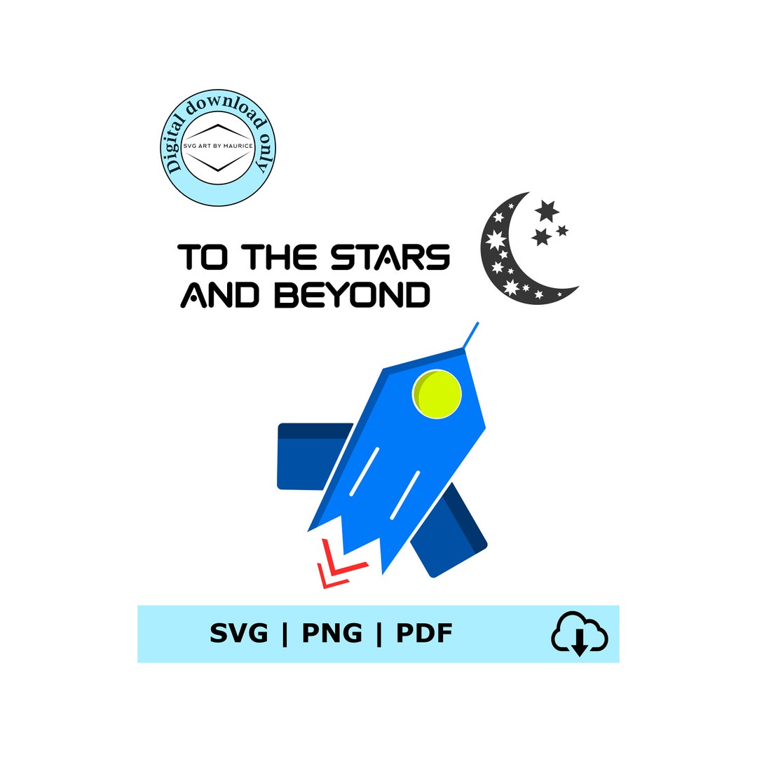 Printable Space Design for Boy Svg, Space Svg, Babyshower Gift, Moon ...