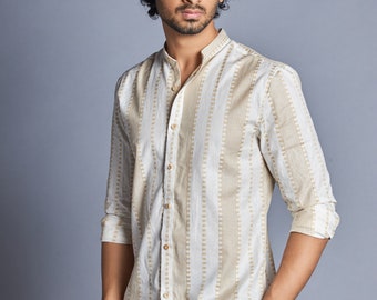 Cotton Embroidery shirt for men