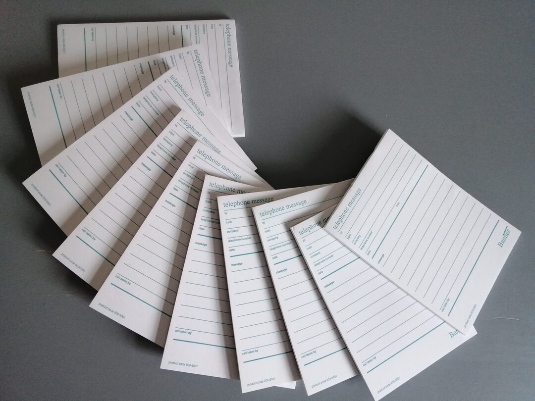 10 X Telephone Message Pads/notebooks 800 Pages Etsy