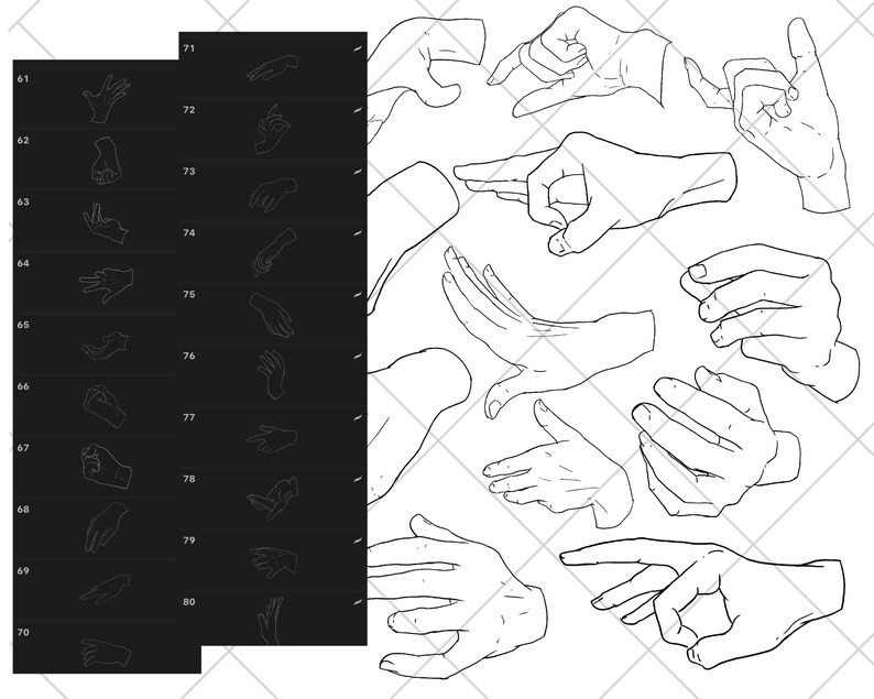 Procreate Hand Stamps Brushes Procreate Brushes Procreate Etsy