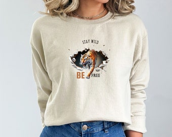 Adventure Sweatshirt, Stay wild Stay free tee, Embrace Freedom shirt, Summer Vibes tee, gift ideas, Animal Lover top