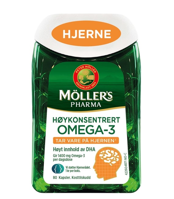 Percentage Oproepen grafisch Norwegian Moller Pharma Omega-3/fish Oil for Brain HIGHLY - Etsy
