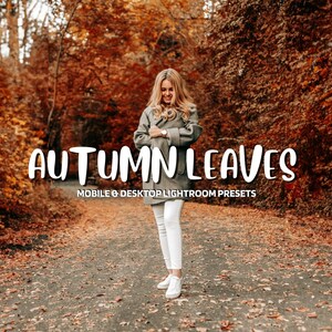 10 Mobile & Desktop Lightroom Presets AUTUMN LEAVES, Mobile Presets, Instagram Presets, Photo Filter, Blogger, Influencer
