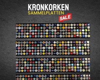 Bierkarte / Bierdeckel / Geschenkidee für Männer / Kronkorken / Biergeschenk für Männer / Bardeko / Bierdeko / Partykeller / Vatertag