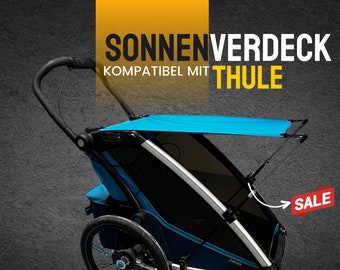 Sonnenschutz•Sun protect•Buggy•Kinderwagen•Babysonnenschutz•Anhänger• Fahrradanhänger•kompatibel mit Thule Cariot •Thule Sport